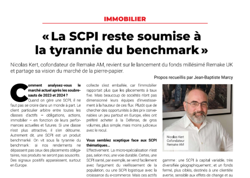 La SCPI reste soumise à la tyrannie du benchmark